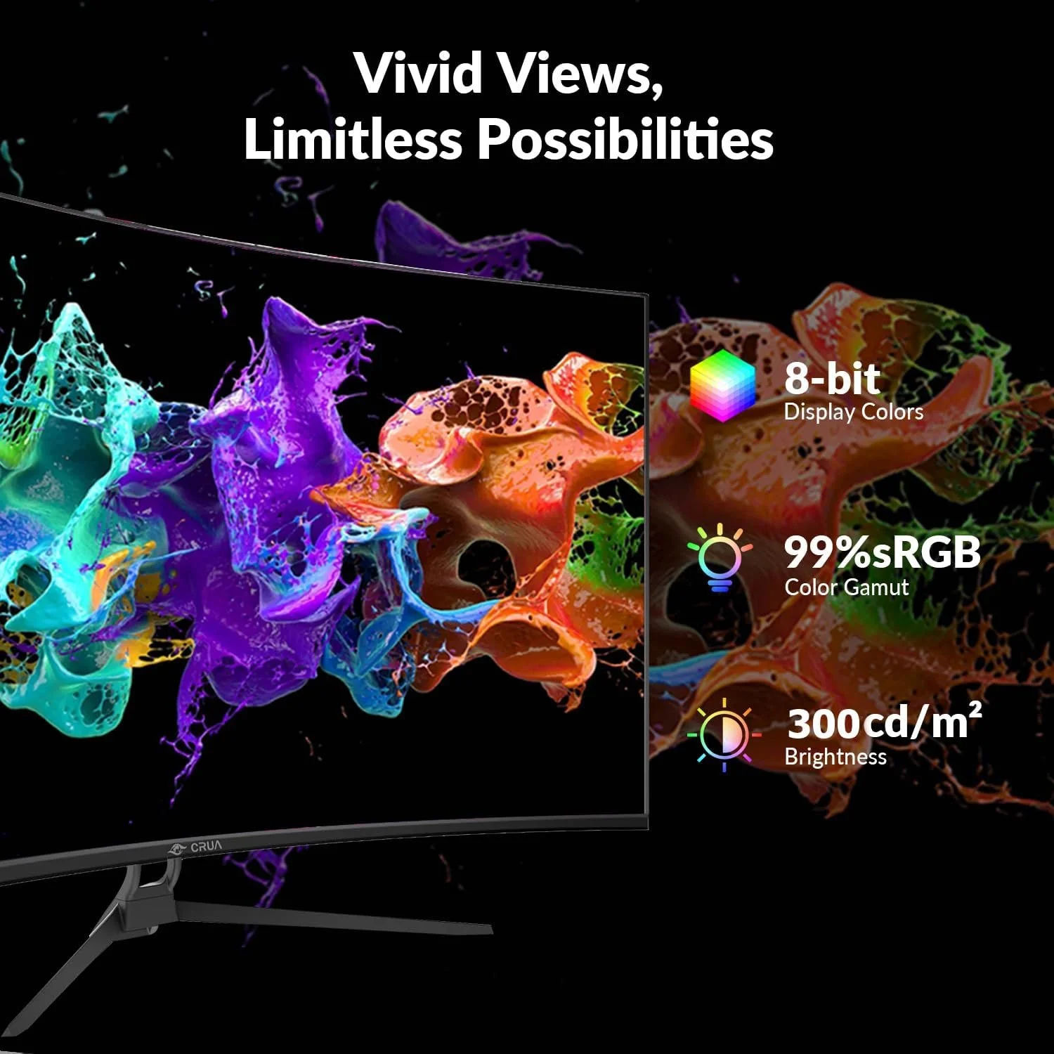 Монитор 34" CRUA CR340HDU 2K VA 165 Гц, фото №4