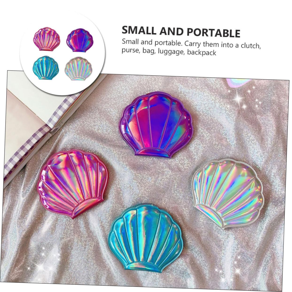 Портативное зеркало Angoily Muschel Vintage, фото №2 Портативное зеркало Angoily Muschel Vintage, фото №2