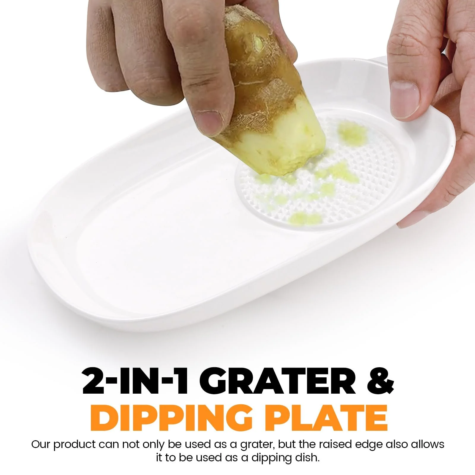 Терка Lele Life Керамическая для чеснока и имбиря, овальная., фото №6