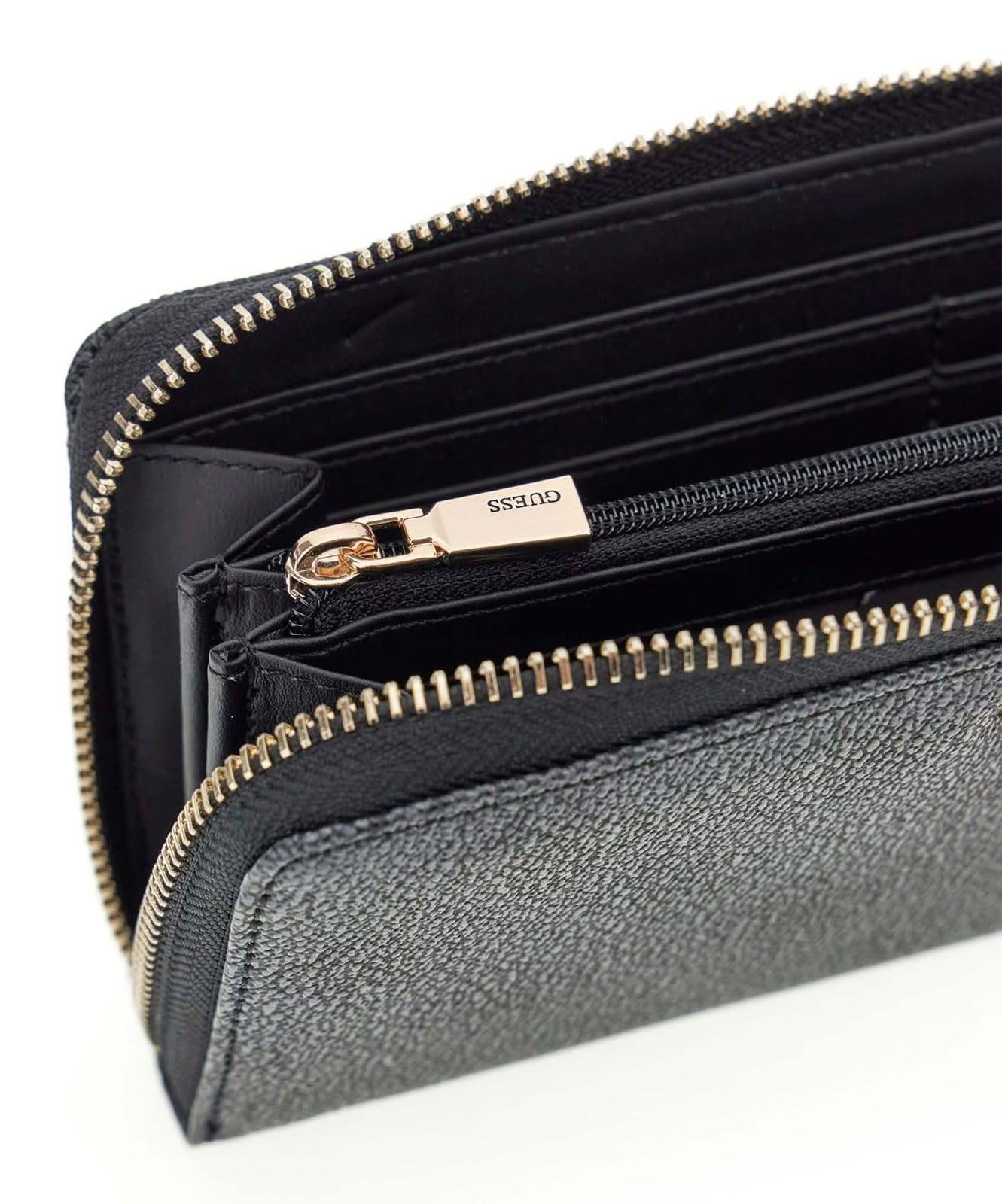 Гаманець GUESS Laurel II SLG Large Zip Around Coal Logo, фото №2