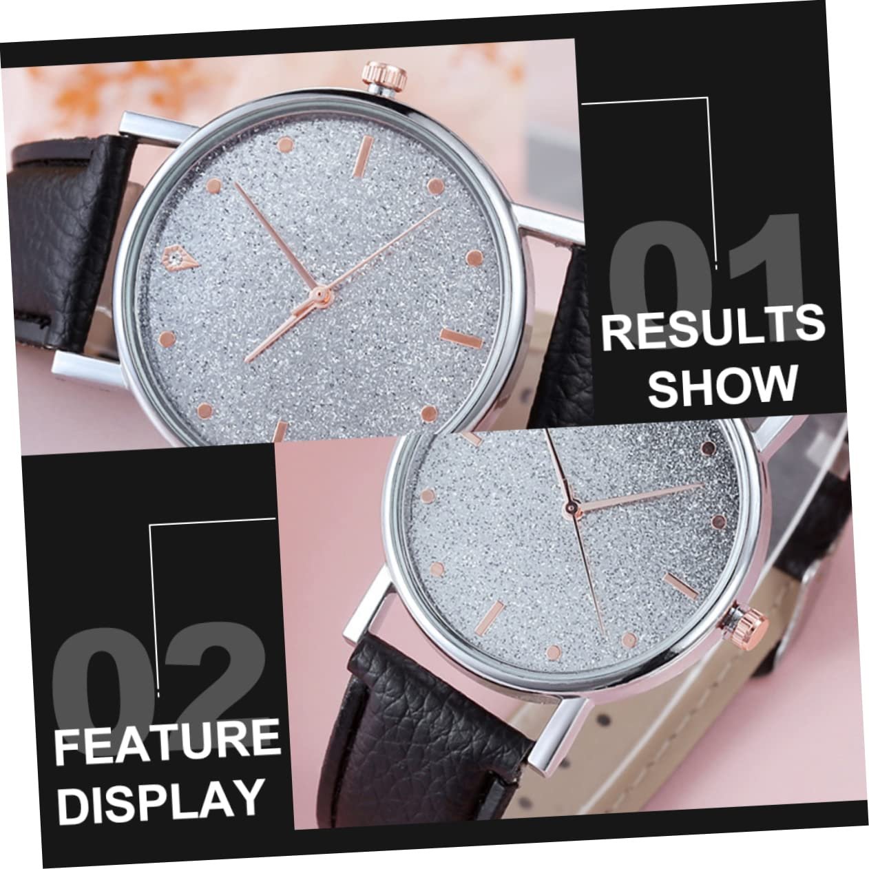 Годинник з регульованим ремінцем LIFKOME Жіночий, чорний, фото №7