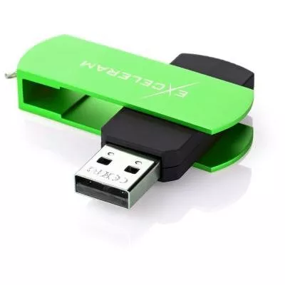 USB флеш-накопитель Exceleram 32GB P2 Series Green/Black USB 2.0 EXP2U2GRB32, фото №8