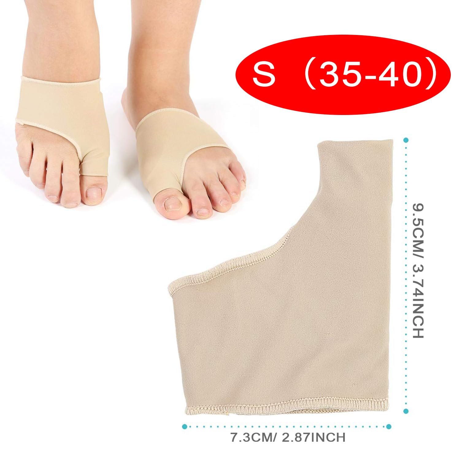 Подушечки для великого пальця стопи та передньої частини стопи 1 пара, фото №2 Подушечки для великого пальця стопи та передньої частини стопи 1 пара, фото №2