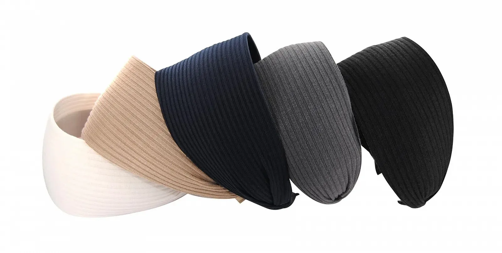 Обруч на голову В'язана широка axy HR38A Чорний, Дуже широка, фото №4