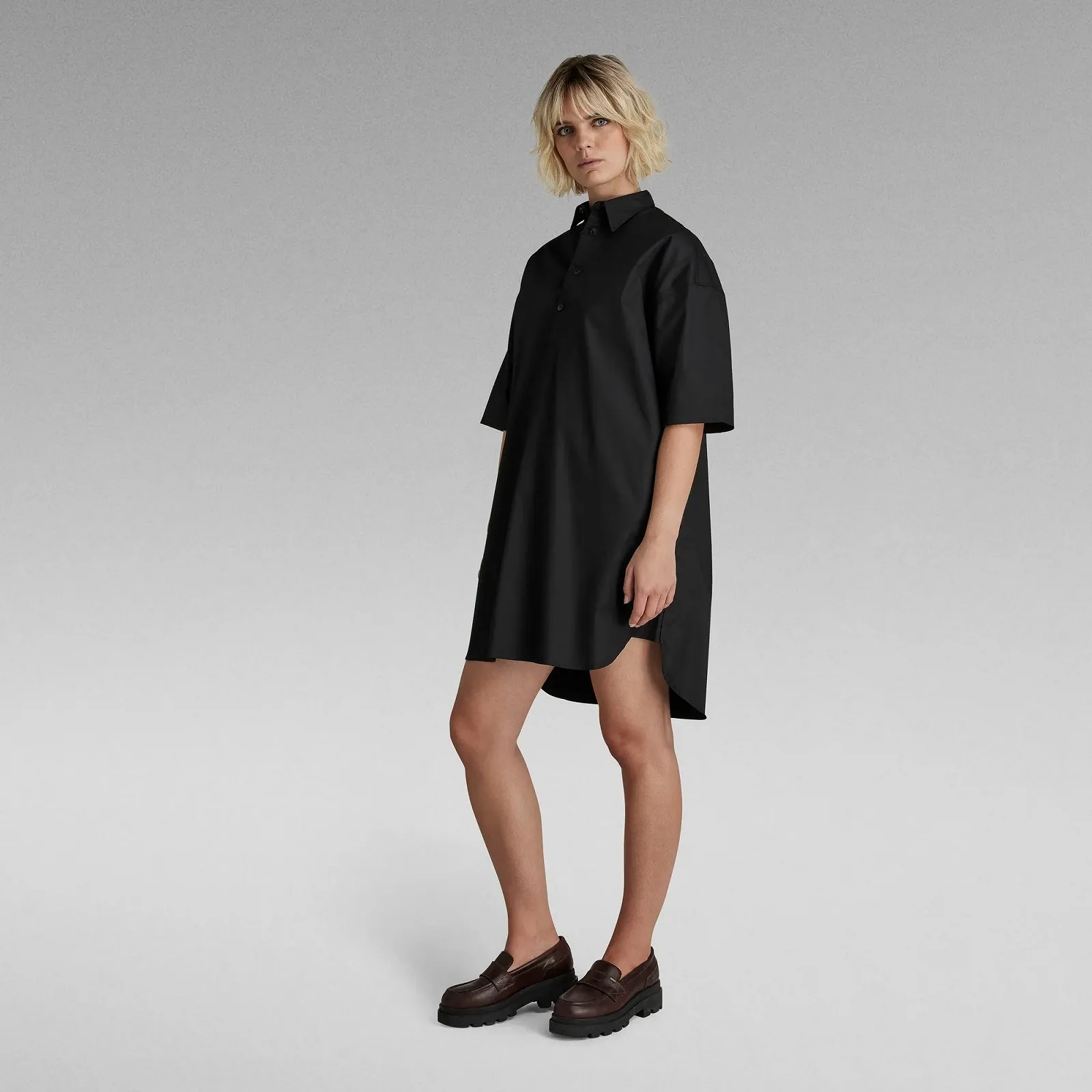 Женское платье G-Star Shirt Dress Roozon Twill black - S, фото №2