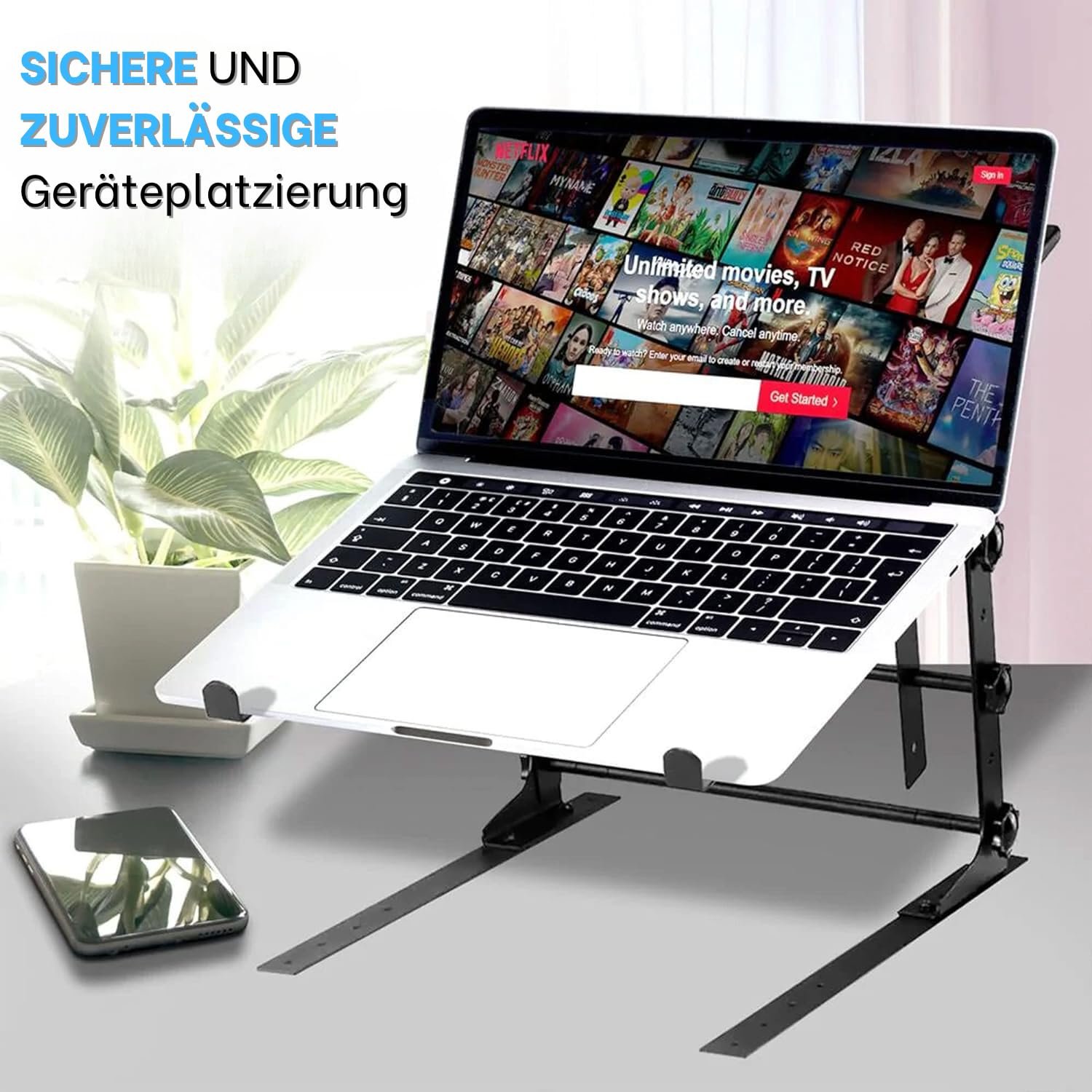 Подвійна Підставка для Ноутбука Pyle, регульована ширина, до 15 кг, фото №3