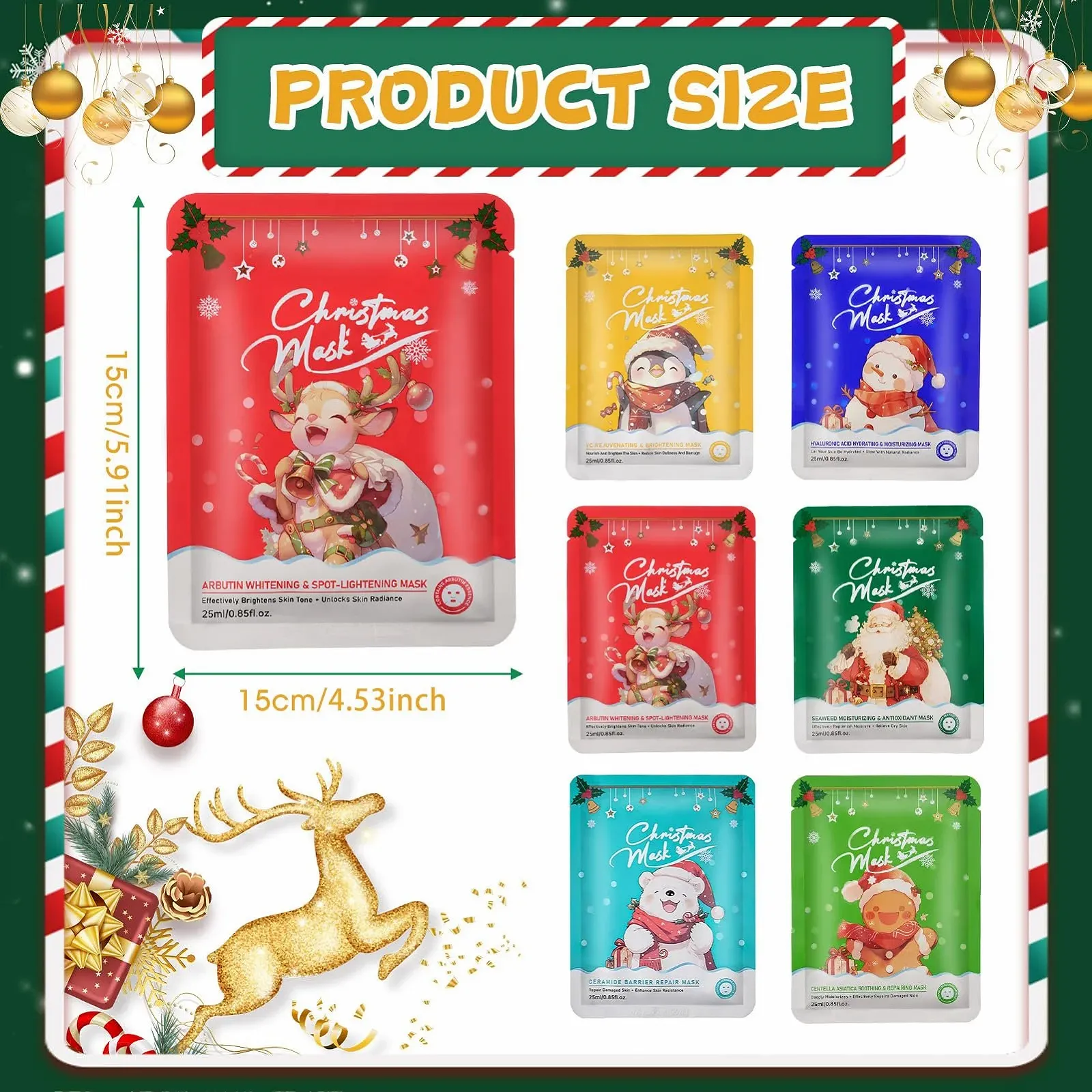 Зволожувальна маска WEILAOK для обличчя, колагенова маска, корейська, 6 штук, фото №7 Зволожувальна маска WEILAOK для обличчя, колагенова маска, корейська, 6 штук, фото №7