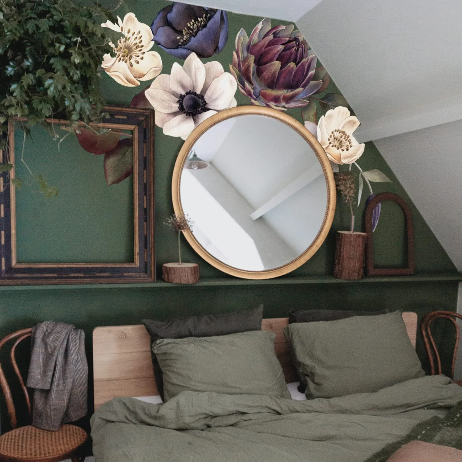 Наліпка Neukids Eden Plants Vintage Flowers Тканинна Велика Півонії Самоклейна, фото №2