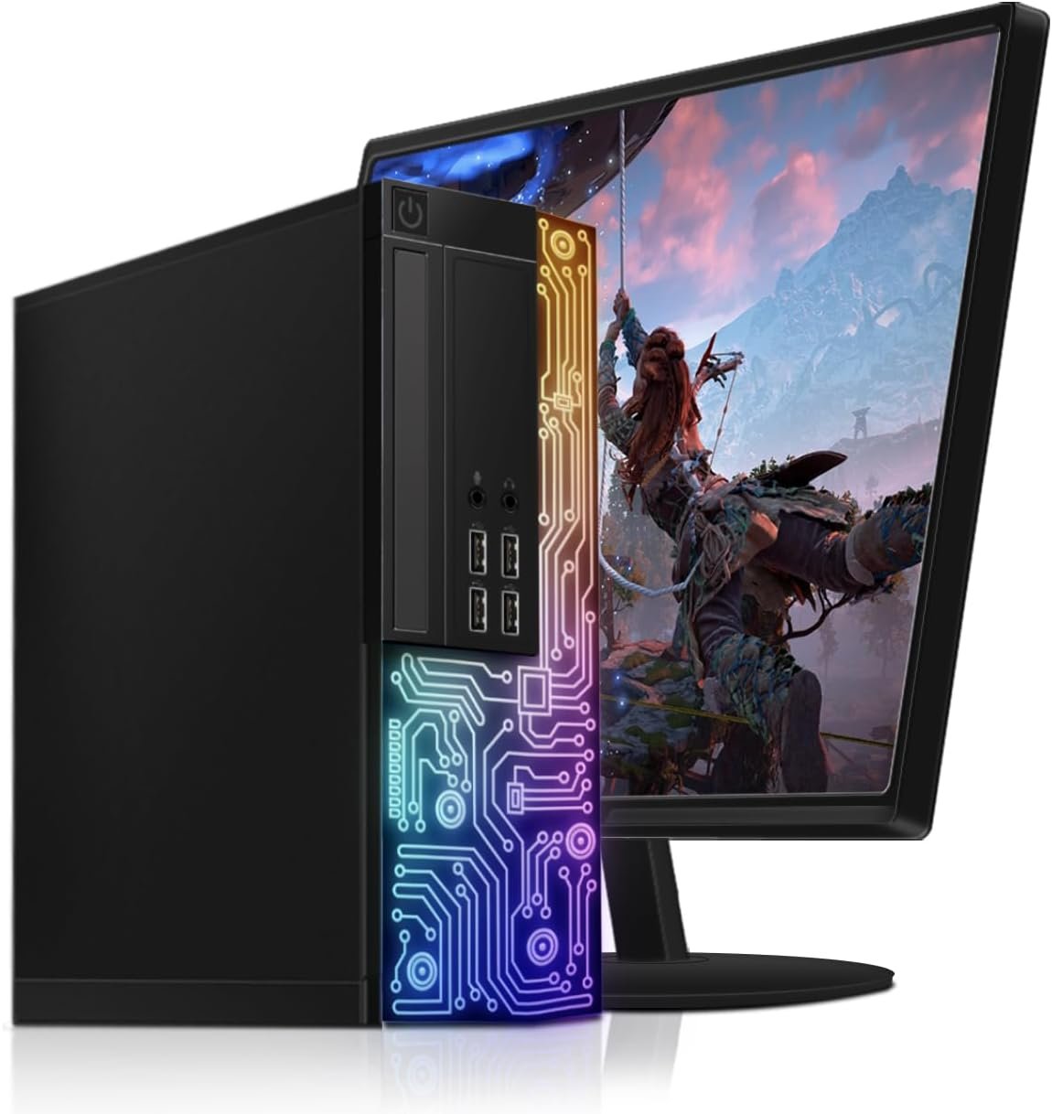 Комплект Dell Optiplex 7010 RGB / Intel Core i5-3470 / RAM 16GB / SSD 512GB / HDMI / LAN / GeForce GT 1030 / Windows 10 / Black, фото №1