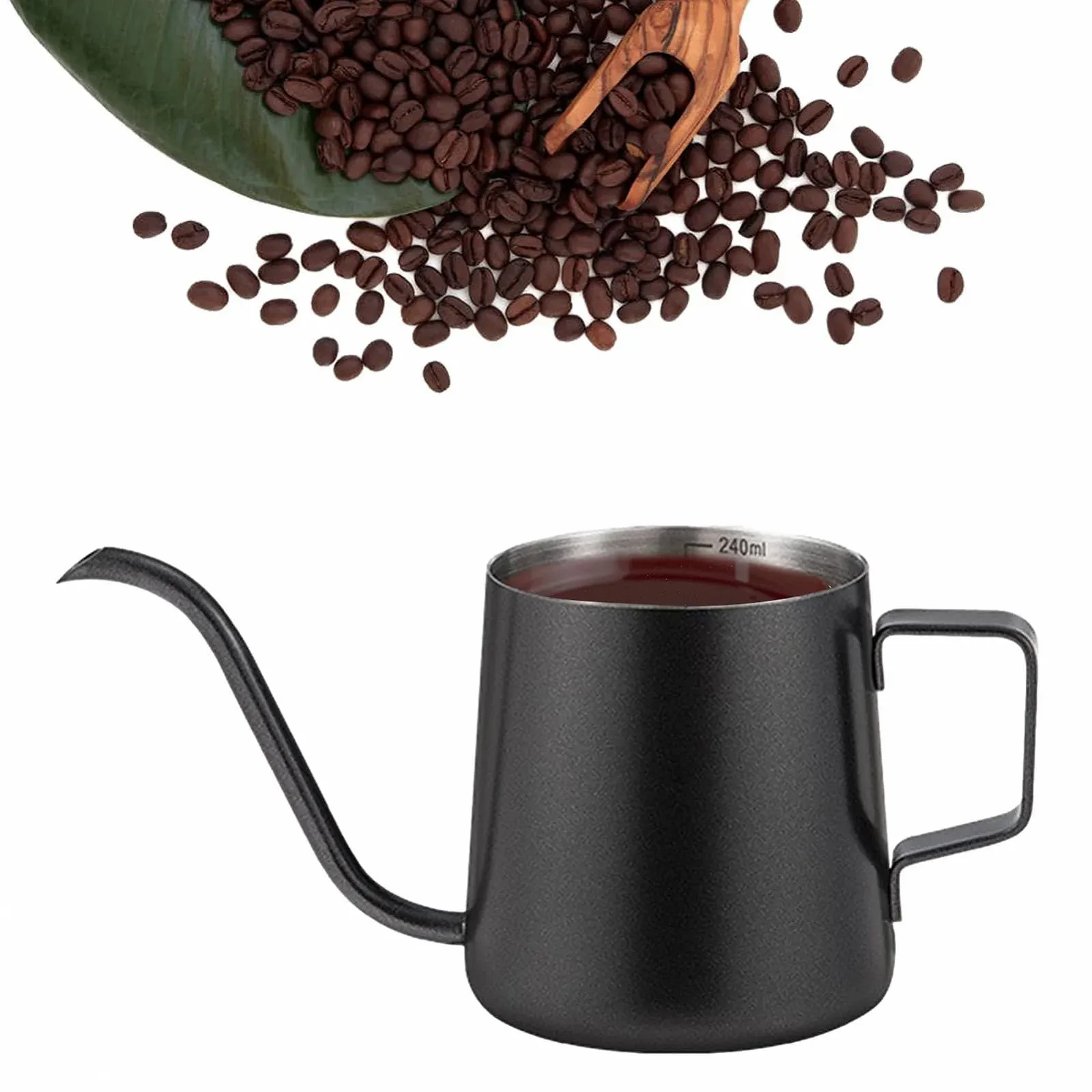 Кавник портативний сталевий з гусячою шиєю 250 мл, фото №8