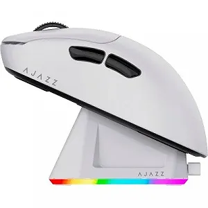 Мышка Ajazz AJ179P MC Charging Dock Wireless/Bluetooth/USB White (AJ179P-MC-W) synthetic.ua - Фото 1