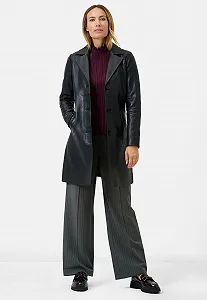 Шкіряне пальто RICANO Marzia Жіноче synthetic.ua - Фото 1