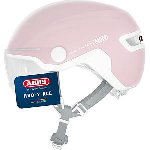 Шлем ABUS City HUD-Y ACE с козырьком и магнитной перезаряжаемой LED подсветкой - Фото 1