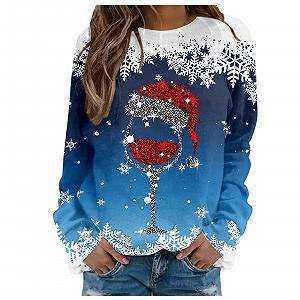 Женский свитшот Generisch 2025 с принтом "Merry Christmas", O-образным вырезом, круглый вырез, подходящие пуловеры, топы, подходящие рубашки для тренировок с длинными рукавами, свободная блузка - Фото 1