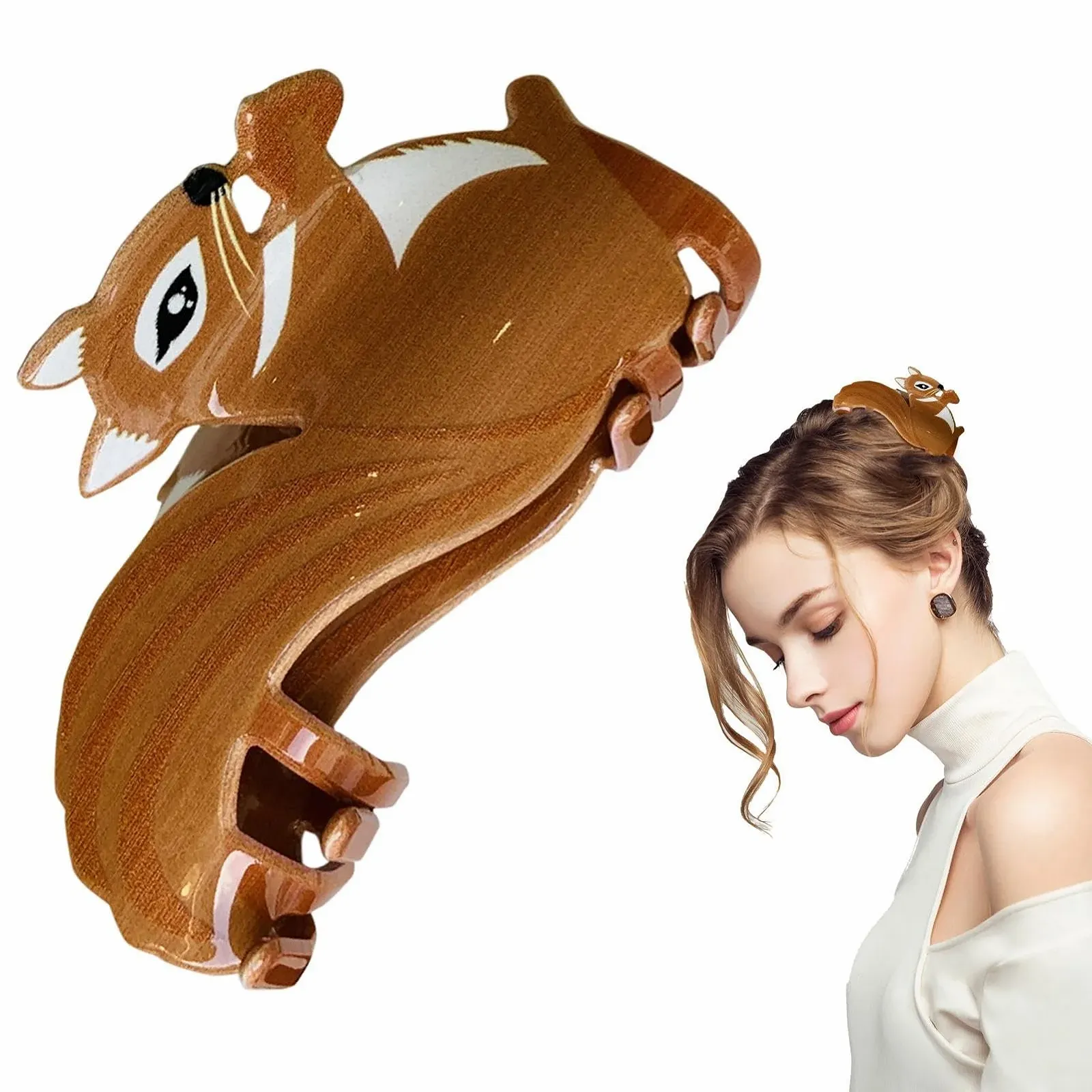 Заколка для волосся Тварини Осінні Акрилові Кольорові, фото №8 Заколка для волосся Тварини Осінні Акрилові Кольорові, фото №8