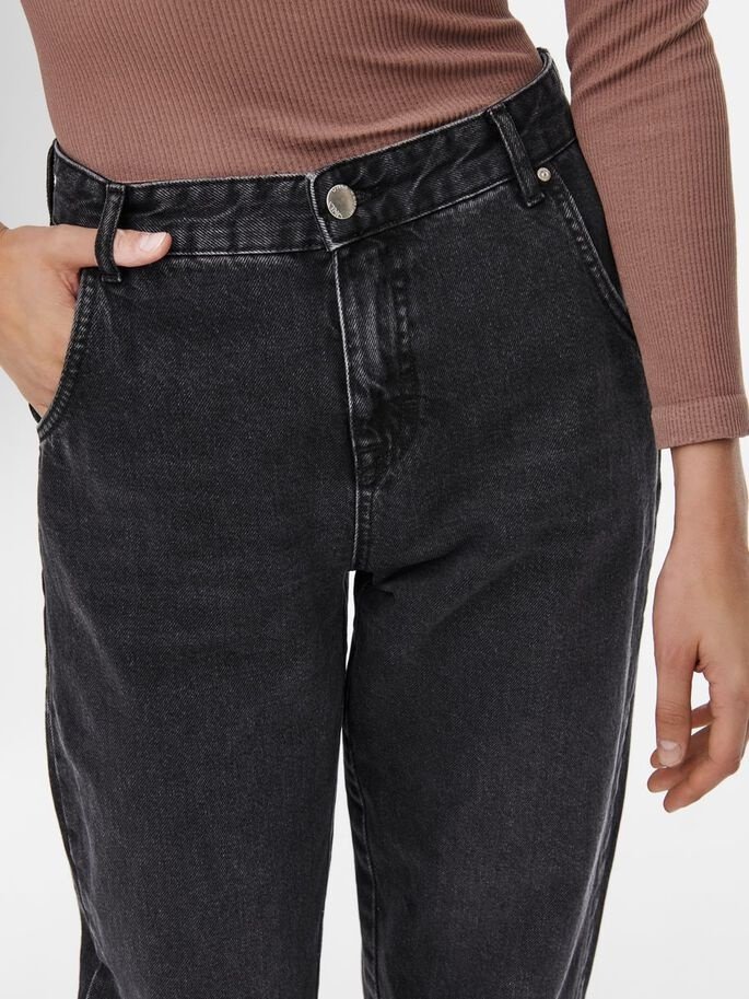 Джинси ONLTROY LIFE HW CARROT ANK DOT610 NOOS 15236962- Denim ONLY Чорний  L, фото №3