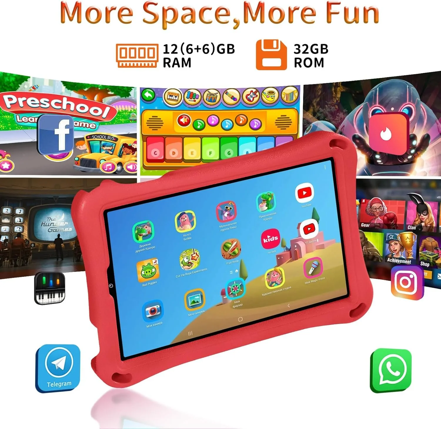 Планшет 9'' Full HD DEERTimeME  6+6/32Gb / 8 ядер / Android 15 Чорно-сірий, фото №4