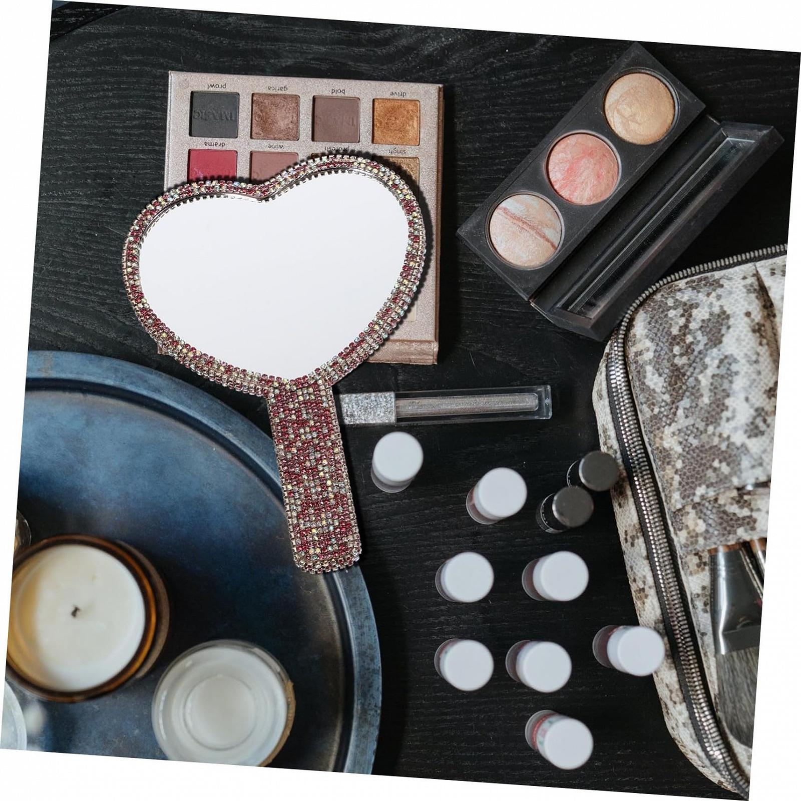 Зеркало Angoily Diamond Make-Up Mirror Набор 3 шт. Стекло Портативное Декоративное, фото №4