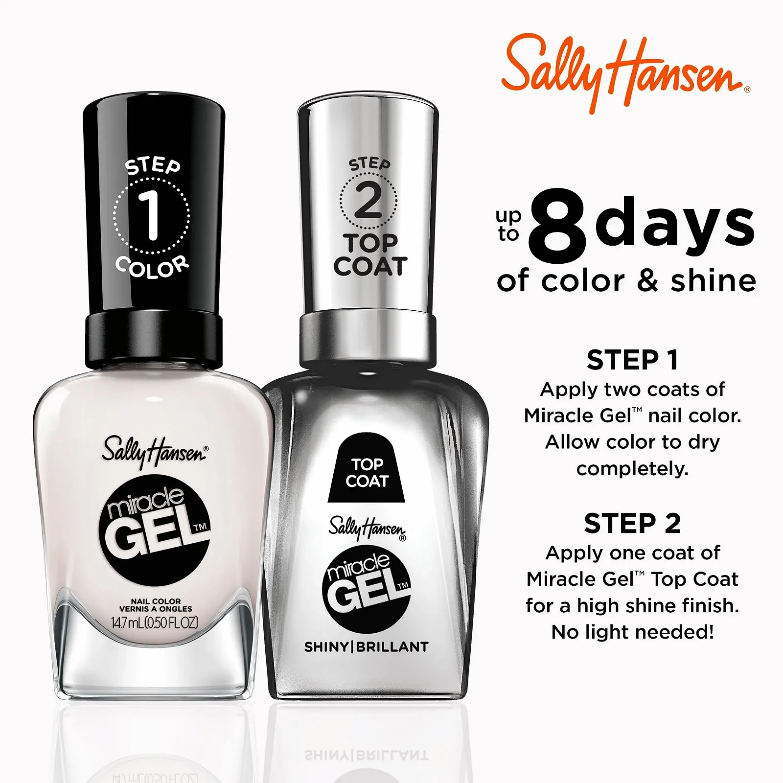 Гель-лак Sally Hansen Miracle Gel 230 Ski Bunny, фото №5 Гель-лак Sally Hansen Miracle Gel 230 Ski Bunny, фото №5