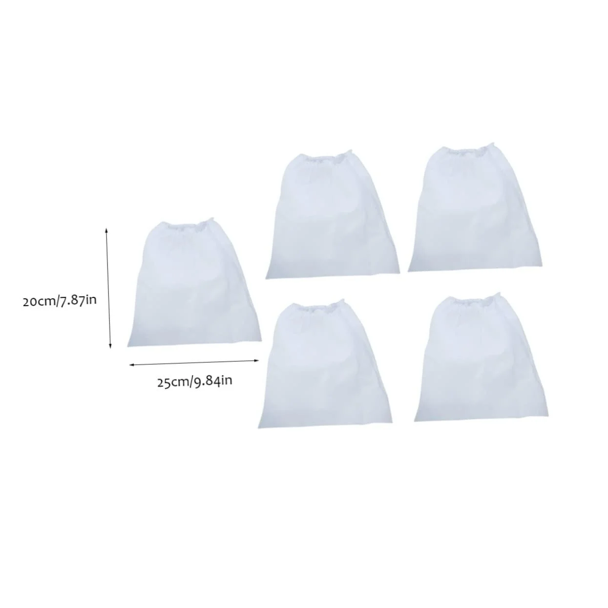 Мешок для пыли 5 шт. для маникюра из толстой нетканой ткани Прочный и эффективный в использовании, фото №2