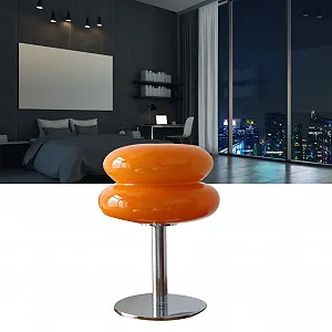 Настільна лампа Кришталева у формі торта USB Помаранчева synthetic.ua - Фото 1