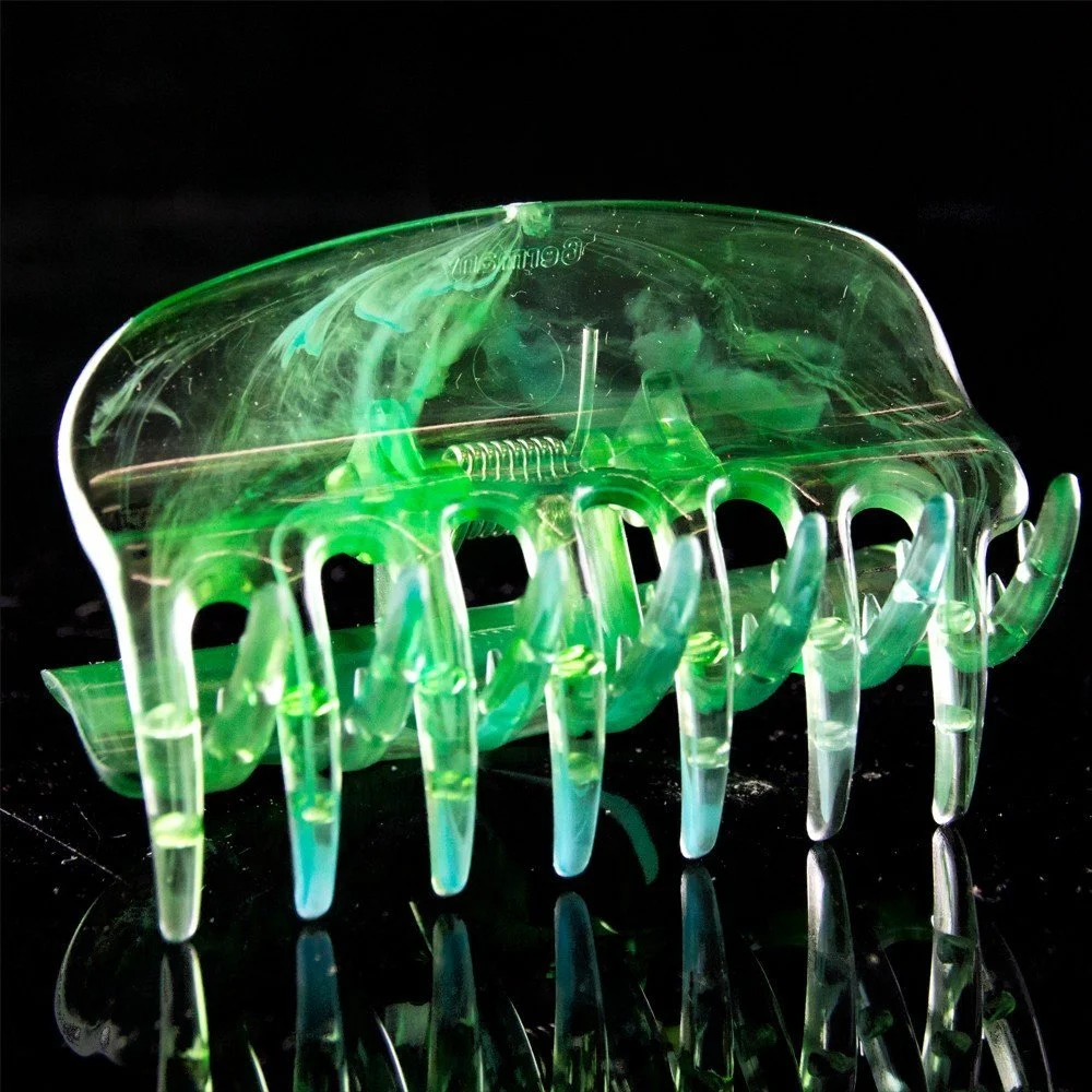 Набор заколок для волос 6 см зеленый прозрачный WeLoveBeads, фото №4 Набор заколок для волос 6 см зеленый прозрачный WeLoveBeads, фото №4