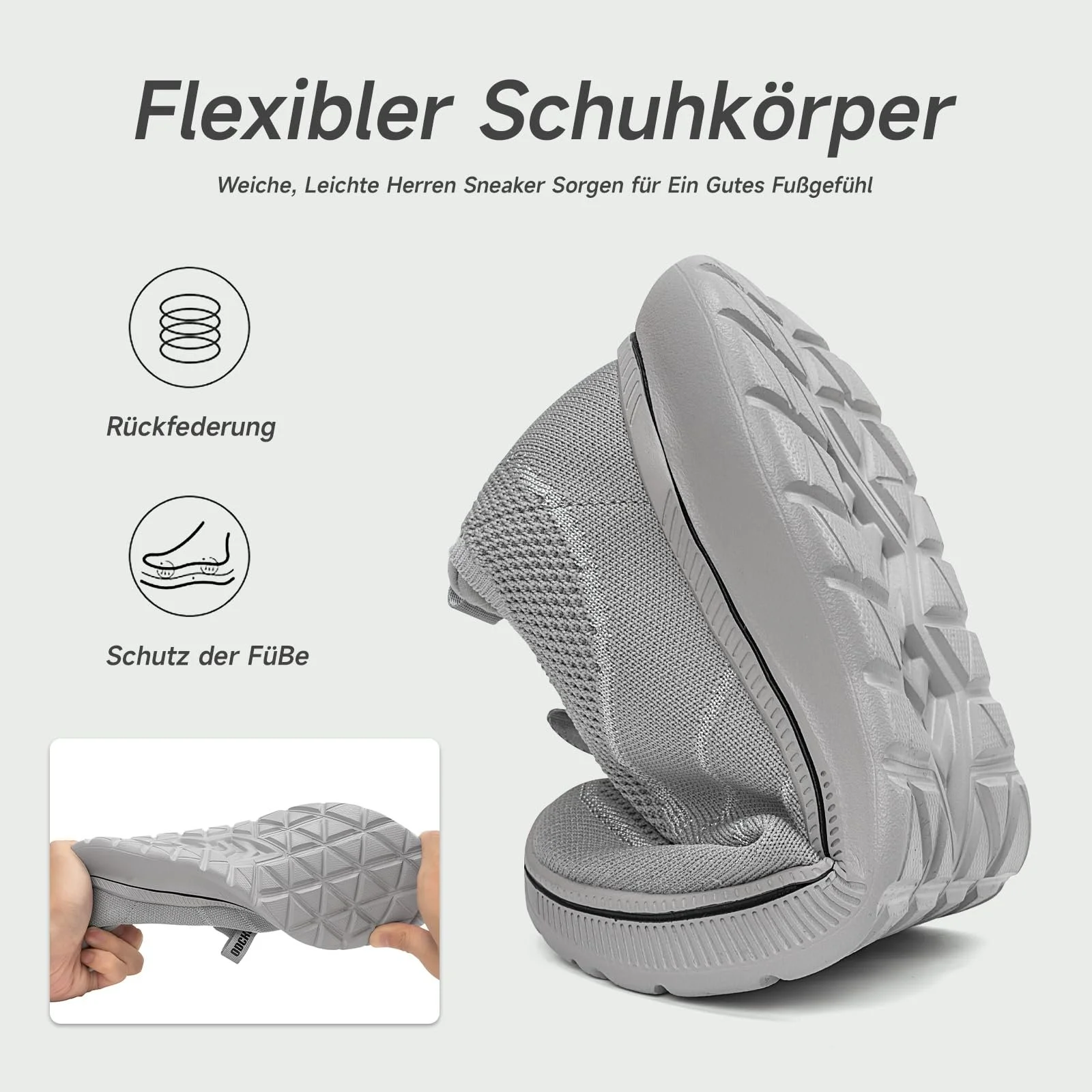 Чоловічі Кросівки ODCKOI Без шнурків Зручні Тенісні Кросівки, фото №3 Чоловічі Кросівки ODCKOI Без шнурків Зручні Тенісні Кросівки, фото №3