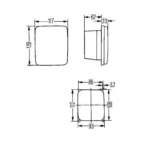 Покажчик повороту HELLA 2BA 005 200-311 для AEBI IVECO VAN HOOL TATA VDL, лівий, фото №3