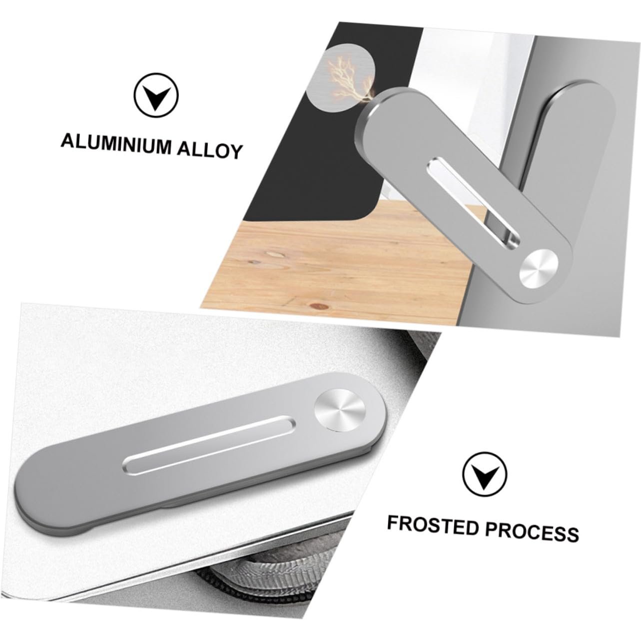 Тримач для телефона магнітний для ноутбука Алюмінієвий сплав Розкладний бічний затискач, фото №9