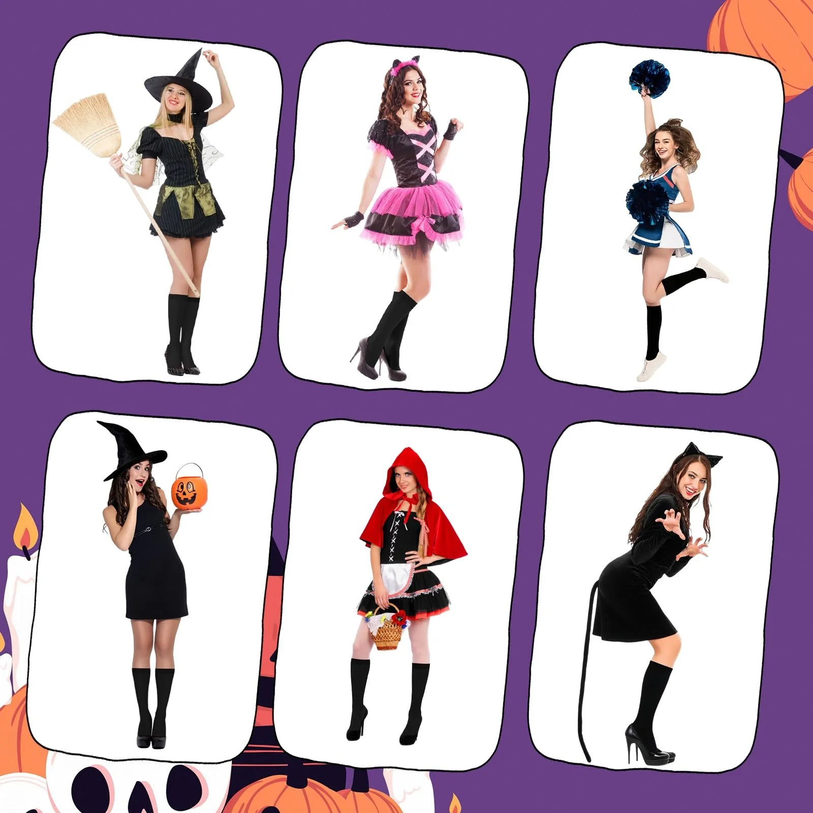 Панчохи 3 пари Жіночі панчохи вище колін, фото №7