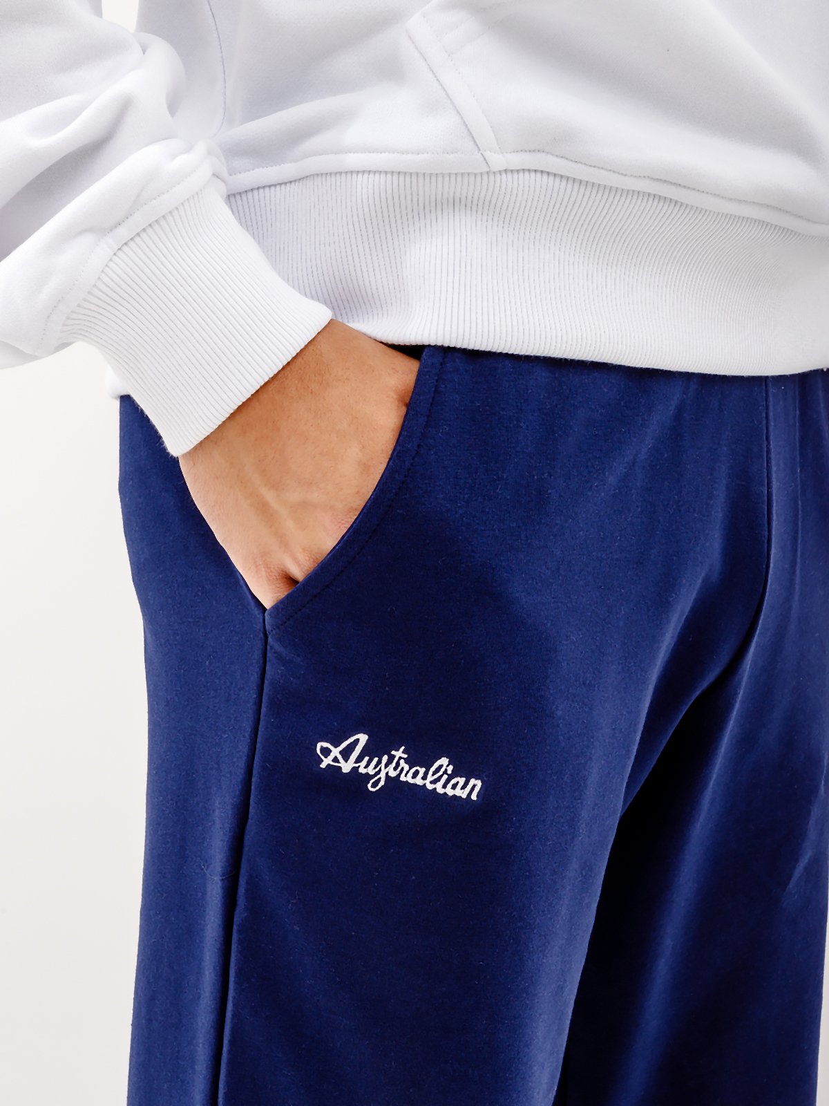 Штани AUSTRALIAN ESSENTIAL FLEECE PANTS RIB BOTTOM L, фото №3