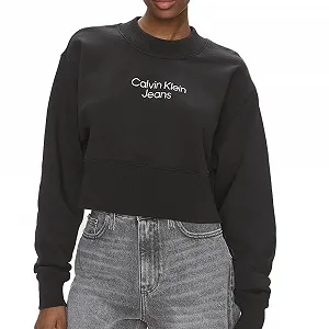 Женский свитшот Calvin Klein Stacked Institutional Crewneck - Фото 1