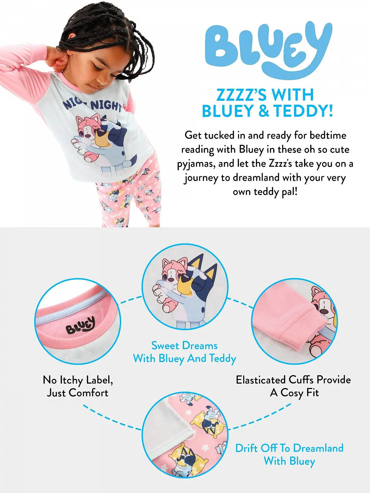 Пижама BlueY Night Night с длинными рукавами для девочек, фото №6 Пижама BlueY Night Night с длинными рукавами для девочек, фото №6