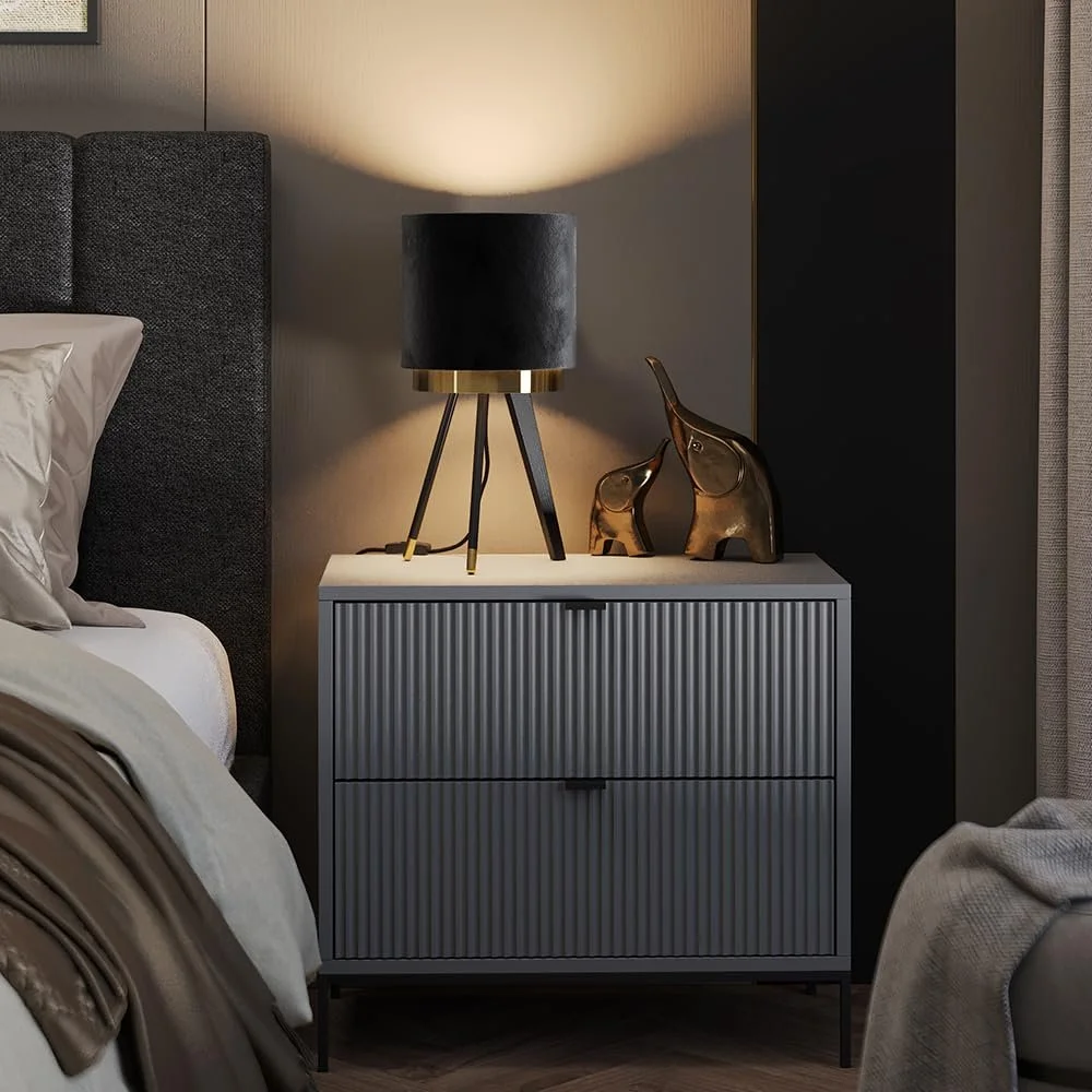 Настільна лампа Vicco Goldamo 23 x 46 см комплект із 2 шт. чорна, фото №8