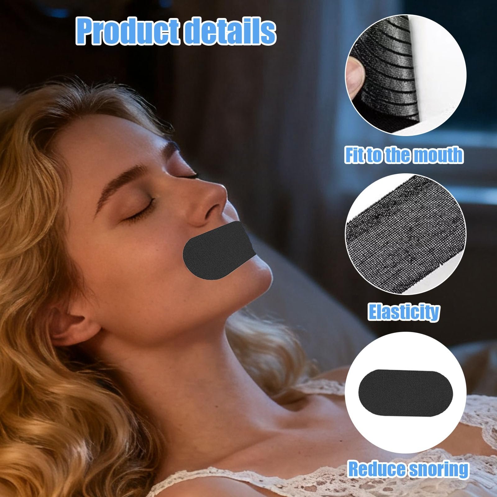 Пластирі від хропіння 32 шт для дорослих Дихаючі, фото №5