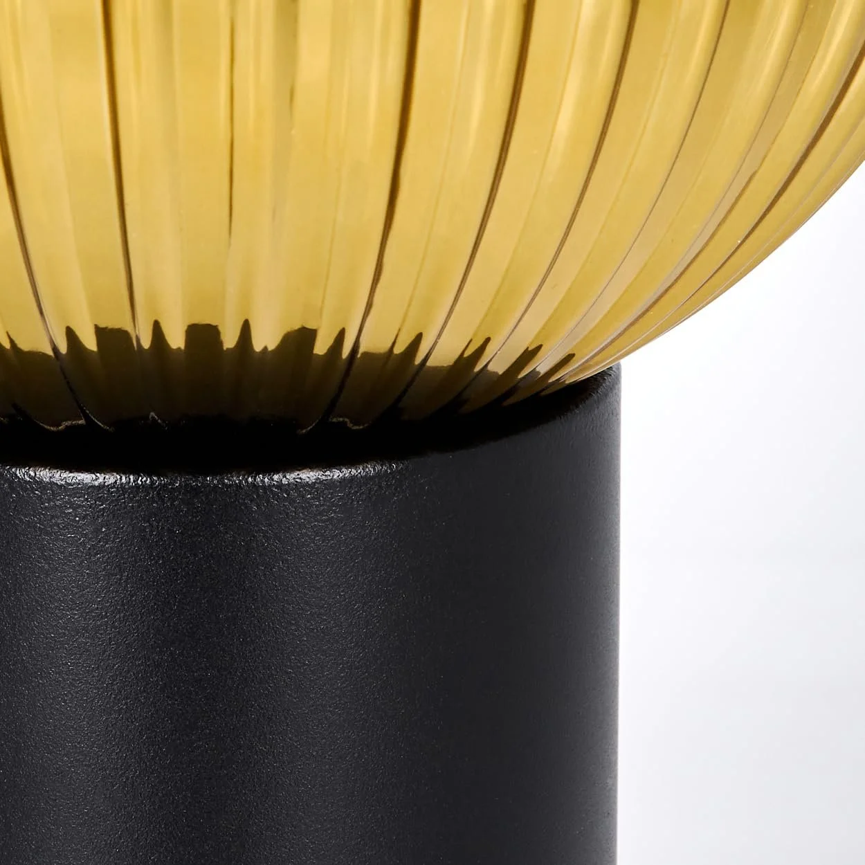 Настільна лампа HOFSTEIN Koyoto Метал/Скло E27 20 см Black/Gold/Clear, фото №6