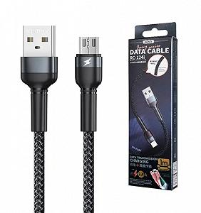 Дата Кабель для зарядки REMAX Jany RC-124m USB 2.0 — micro USB 2.4A Черный (1м) synthetic.ua - Фото 1