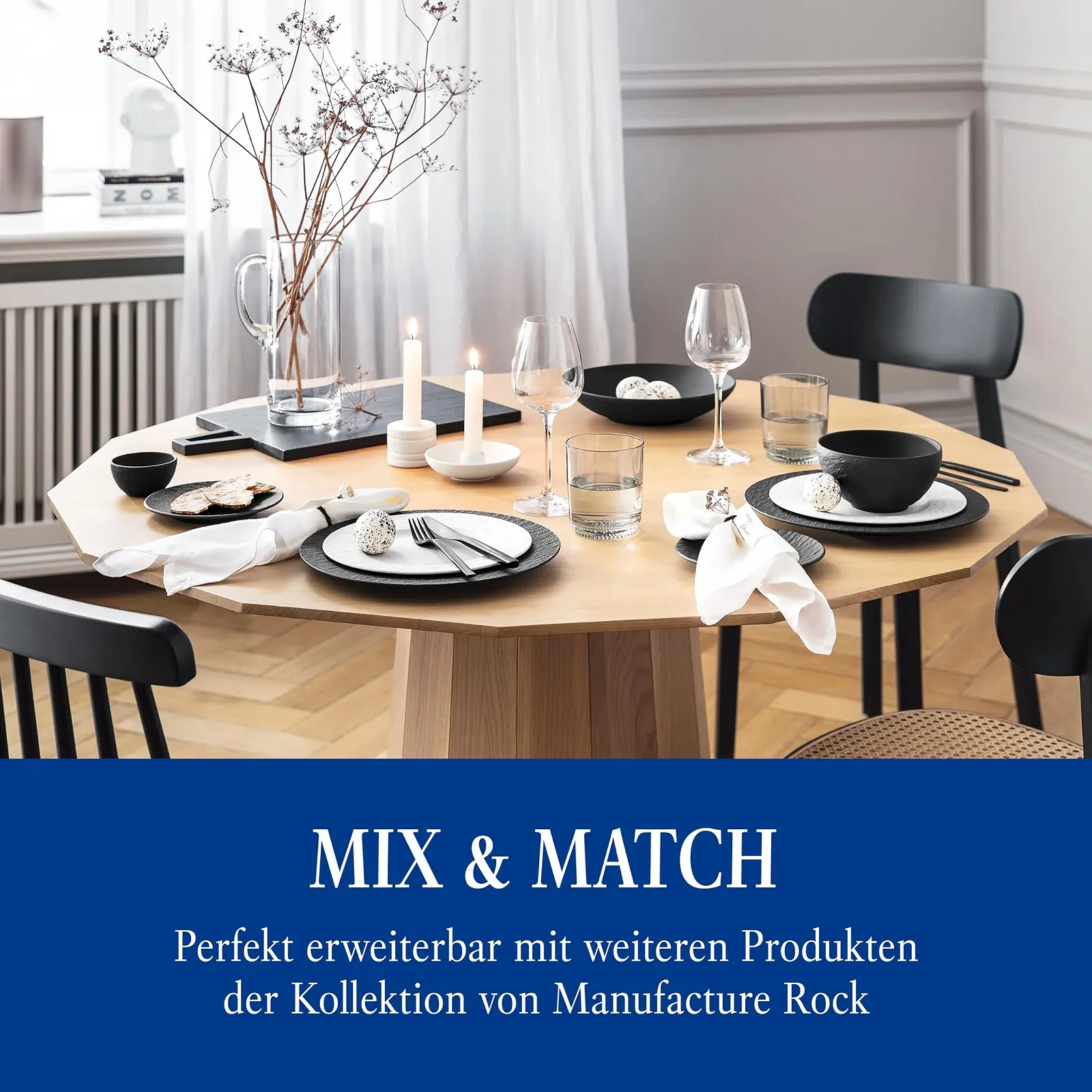 Миска Villeroy & Boch Manufacture Rock 23 см, фото №6 Миска Villeroy & Boch Manufacture Rock 23 см, фото №6