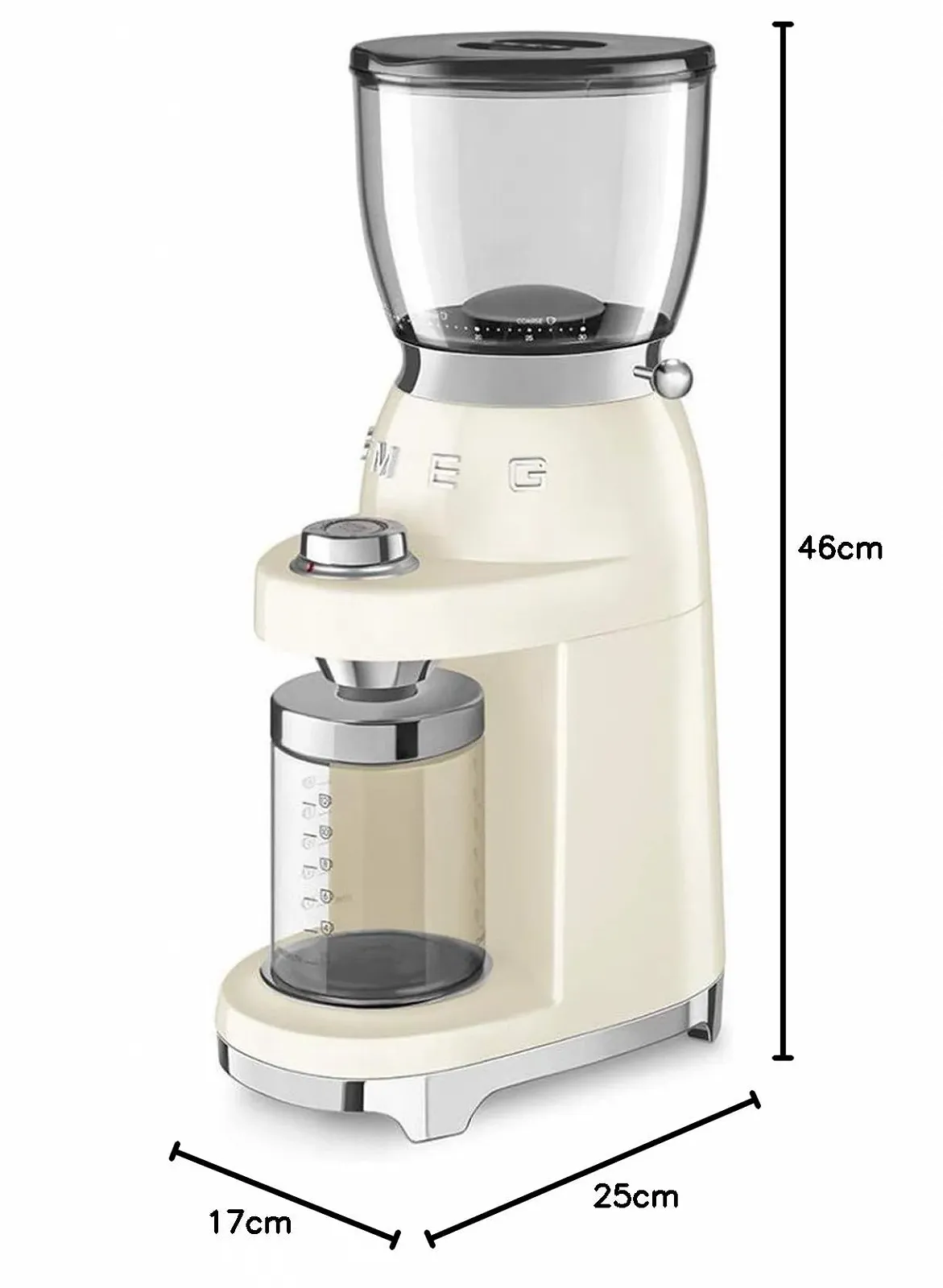 Кофемолка Smeg CGF01CREU Кремовый, фото №3