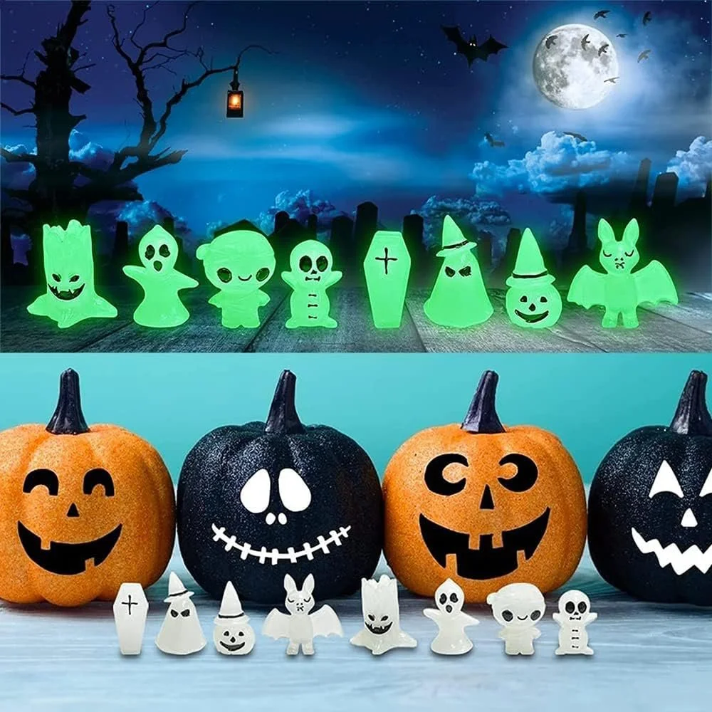 Фігурки WIDEBG Luminous Tree Elves Doll Мініатюрний Резиновий Орнамент Luminous Forest Spirits Magic Halloween Decoration Міні, фото №7