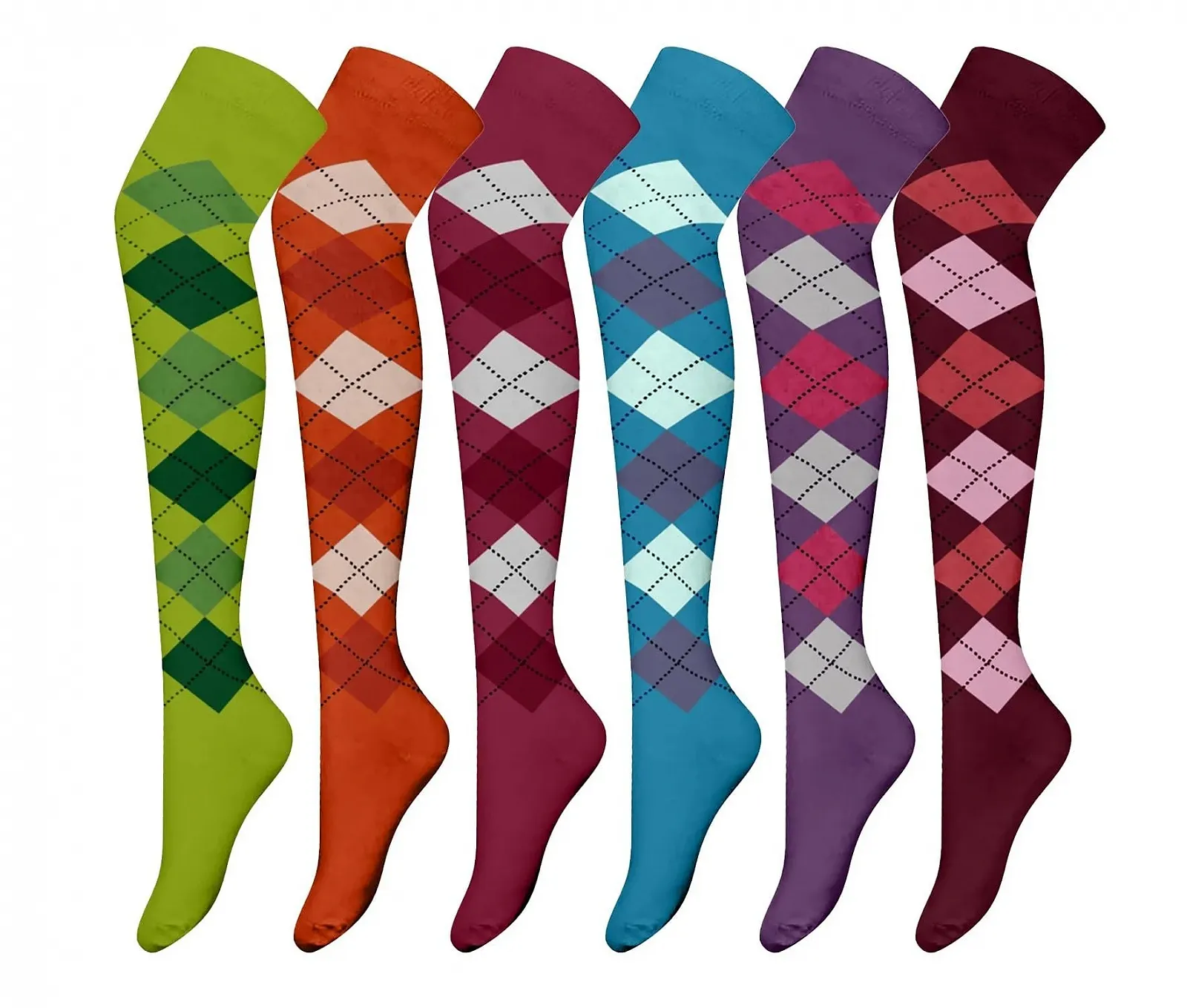 Женские Носки Bonjour Argyle Stripe Over The Knee Черный Размер 4-8, фото №1 Женские Носки Bonjour Argyle Stripe Over The Knee Черный Размер 4-8, фото №1