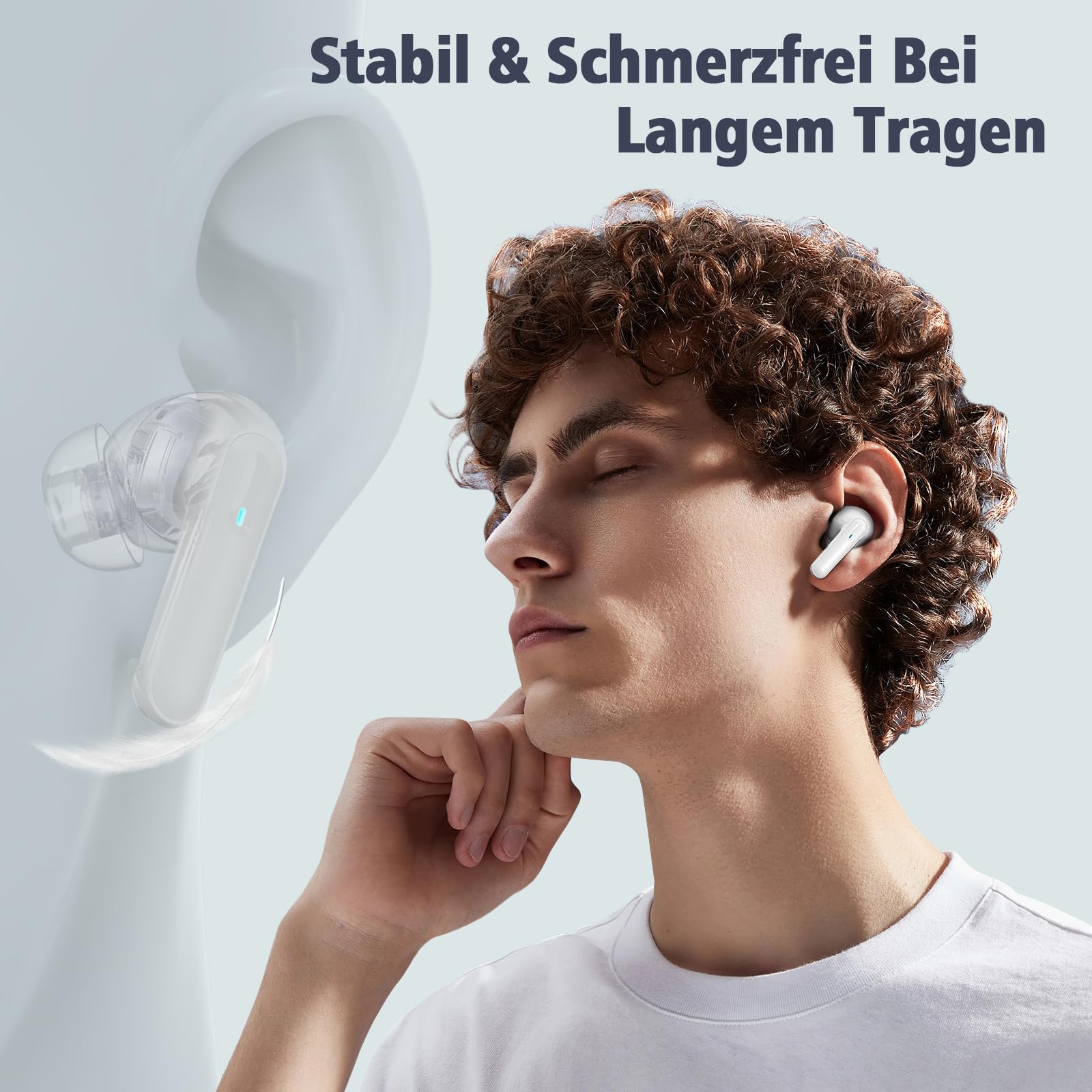 Наушники Doando Wireless Bluetooth 5.3 с высококачественным звуком IPX7 Черный, фото №3