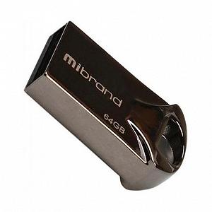 USB флеш-накопичувач Mibrand 64GB Hawk Black 2.0 MI2.0/HA64M1B - Фото 1
