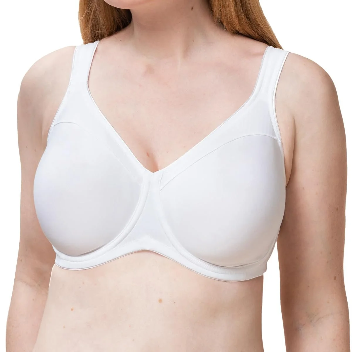 Бюстгальтер-мінімайзер Triumph Modern Soft & Cotton W01 100D Білий, фото №1 Бюстгальтер-мінімайзер Triumph Modern Soft & Cotton W01 100D Білий, фото №1