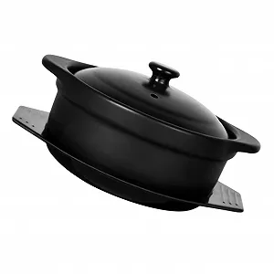 Керамическая кастрюля для запекания с крышкой многофункциональная с антипригарным покрытием - Фото 1