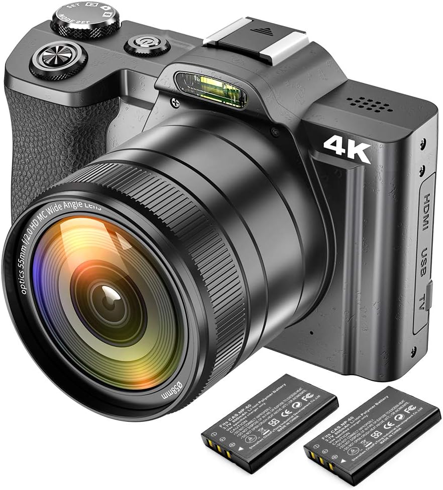 Фотоапарат IXNAIQY DC201 48 Мп / CMOS / 4K 60 fps / 16X зум / Wi‑Fi / Чорний, фото №1