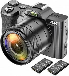 Фотоапарат IXNAIQY DC201 48 Мп / CMOS / 4K 60 fps / 16X зум / Wi‑Fi / Чорний - Фото 1