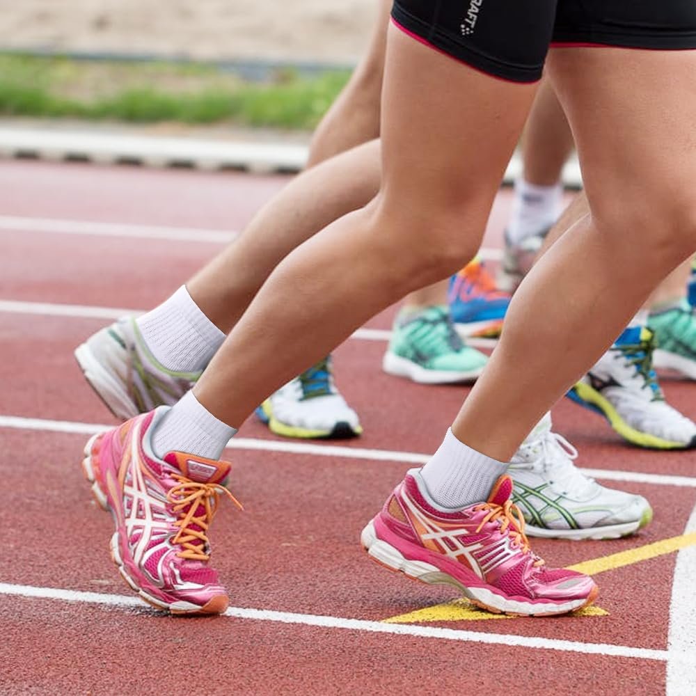 Носки YUEDGE Спортивные Женские 5 пар (Черный/Белый), фото №6