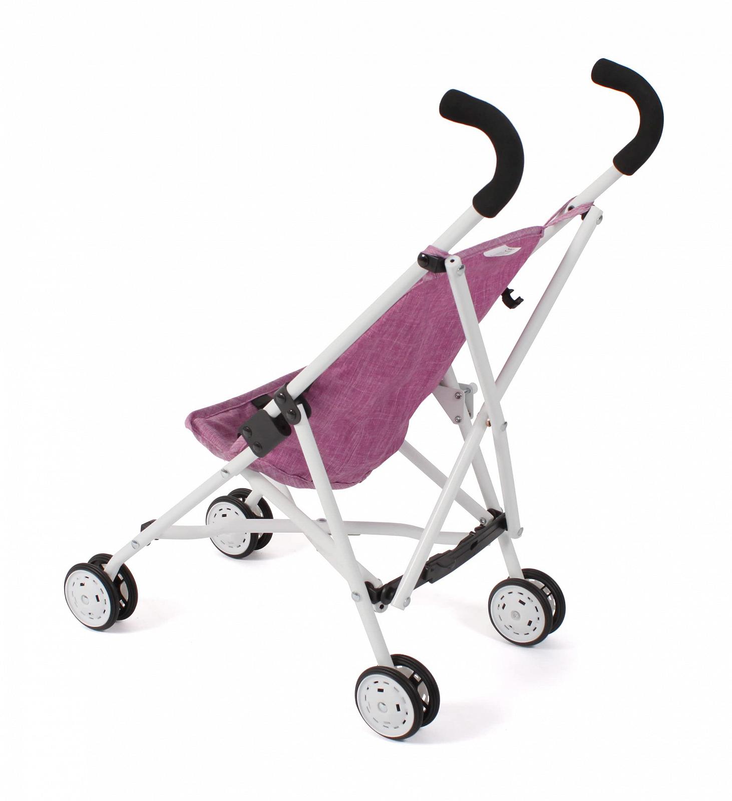 Коляска для ляльок Roma Mini Jeans Pink, фото №3