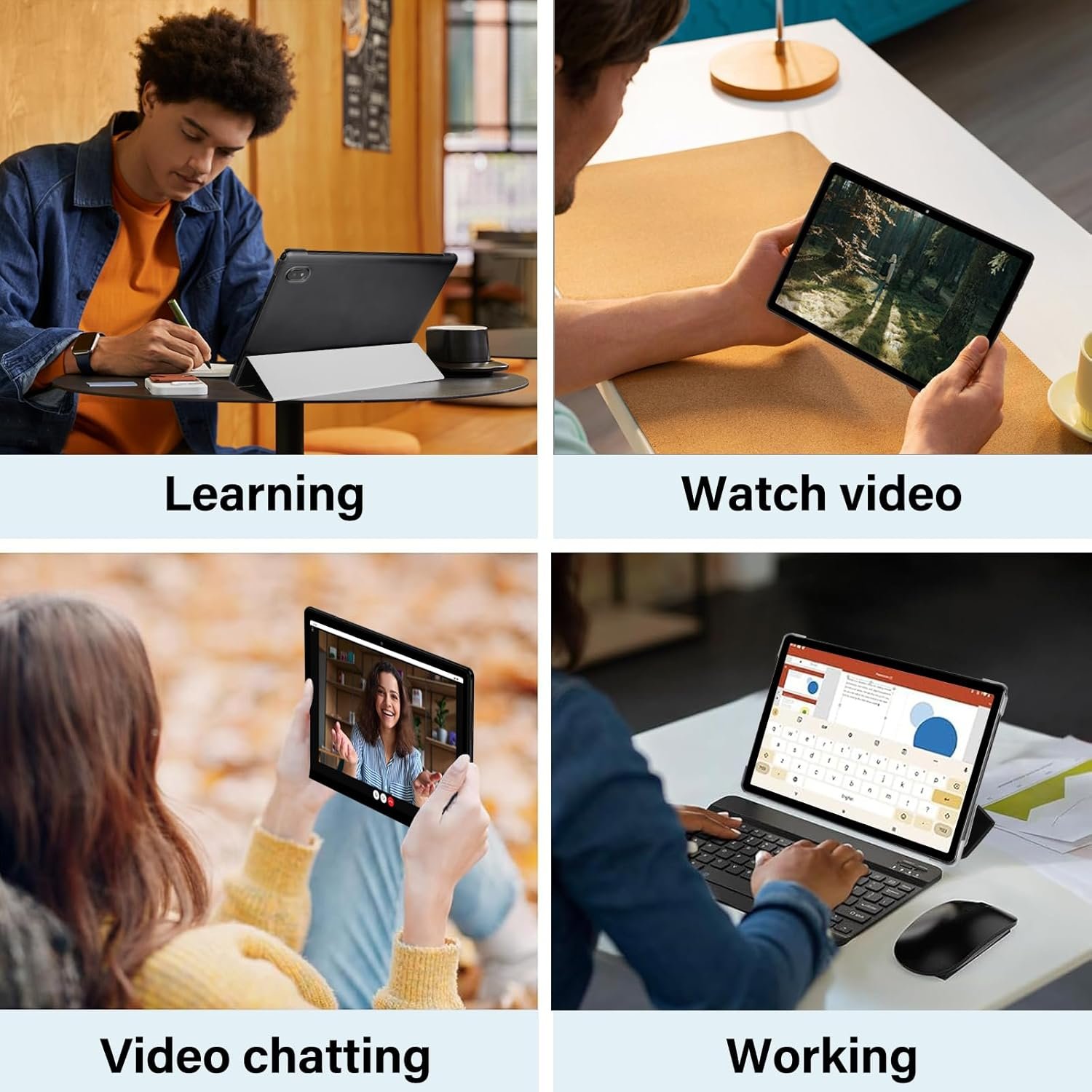Планшет 10.1" DMOAO 4+14/128GB Wi-Fi 8 ядер Android 14 6000 mAh Синий, фото №6